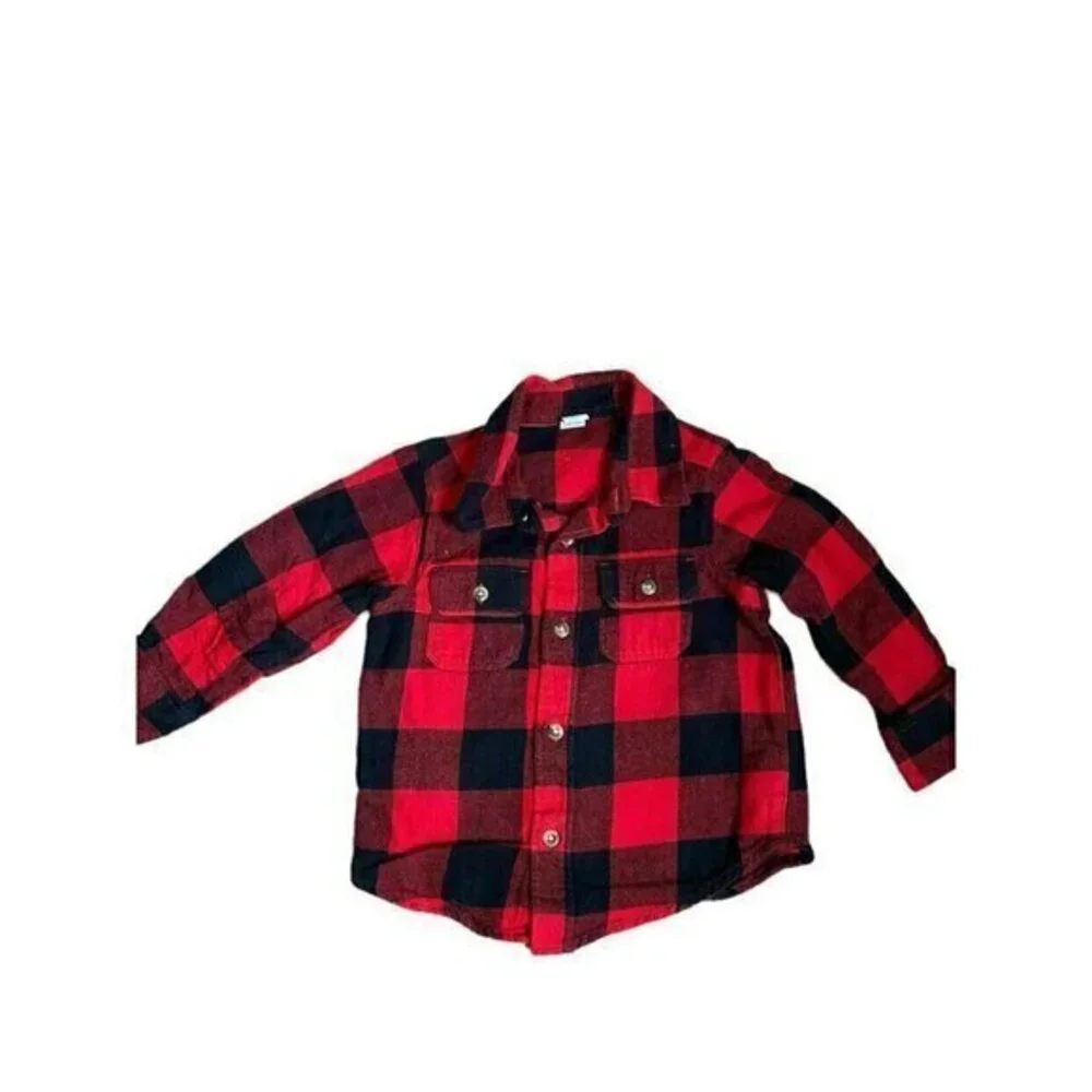 Buffalo Plaid Flannel Button Up Shirt
